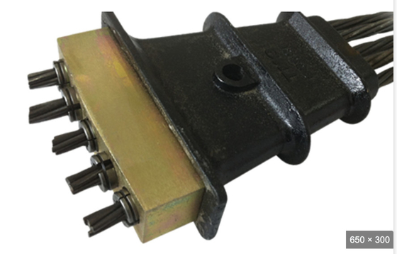 3s-5s Monostrand Jack ve Pompa 15.24mm Post Tensioning için dökme demir çapa