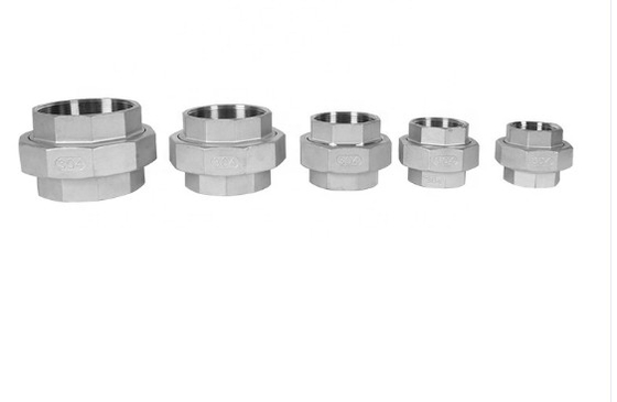 Petrol için Dişli 1/8 "Boru 304 SS Birliği Kaplin Parlatma NPT